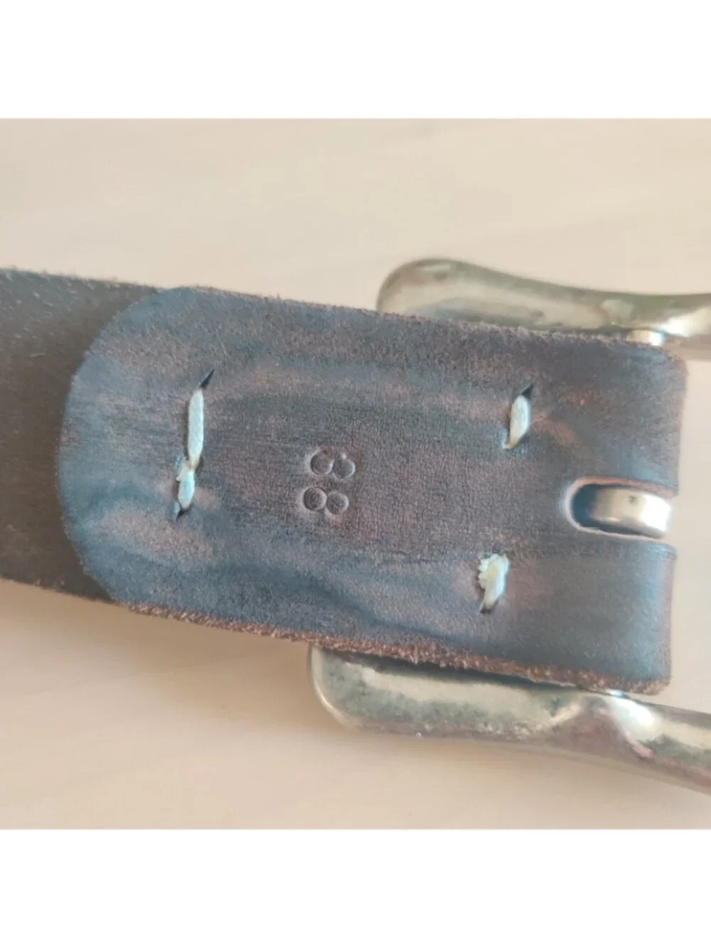 Studio D'artisan leather belt - big buckle